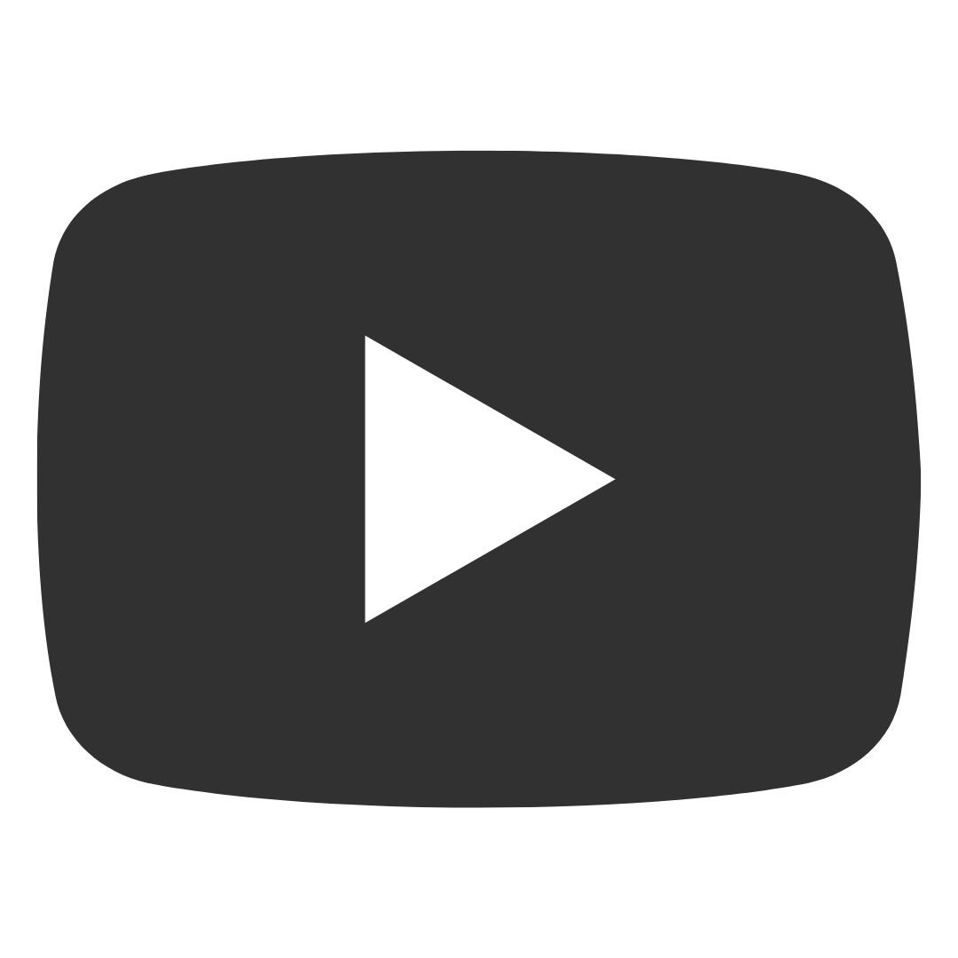 Image description: dark gray YouTube icon