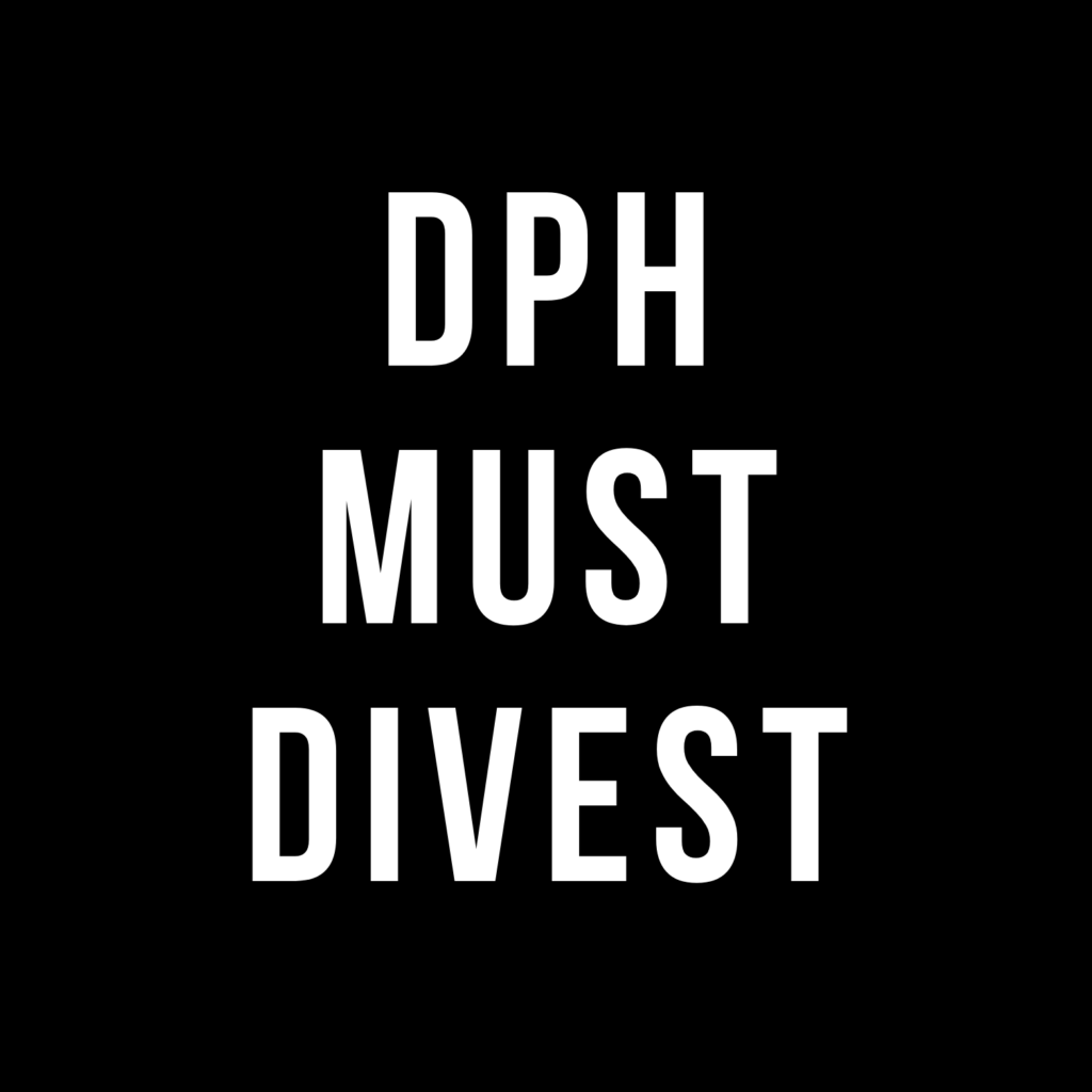 DPH Must Divest Logo